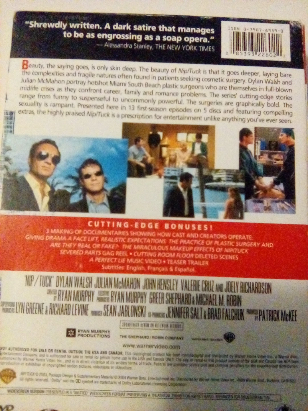 Nip/Tuck: The Complete First Season DVD Set - photo 2