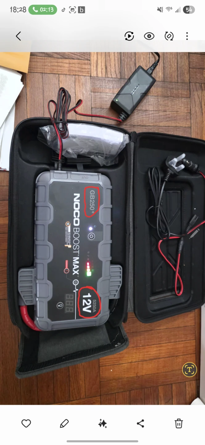 Heavy Duty NOCO GB250+ Boost Max 12V Jump Starter
