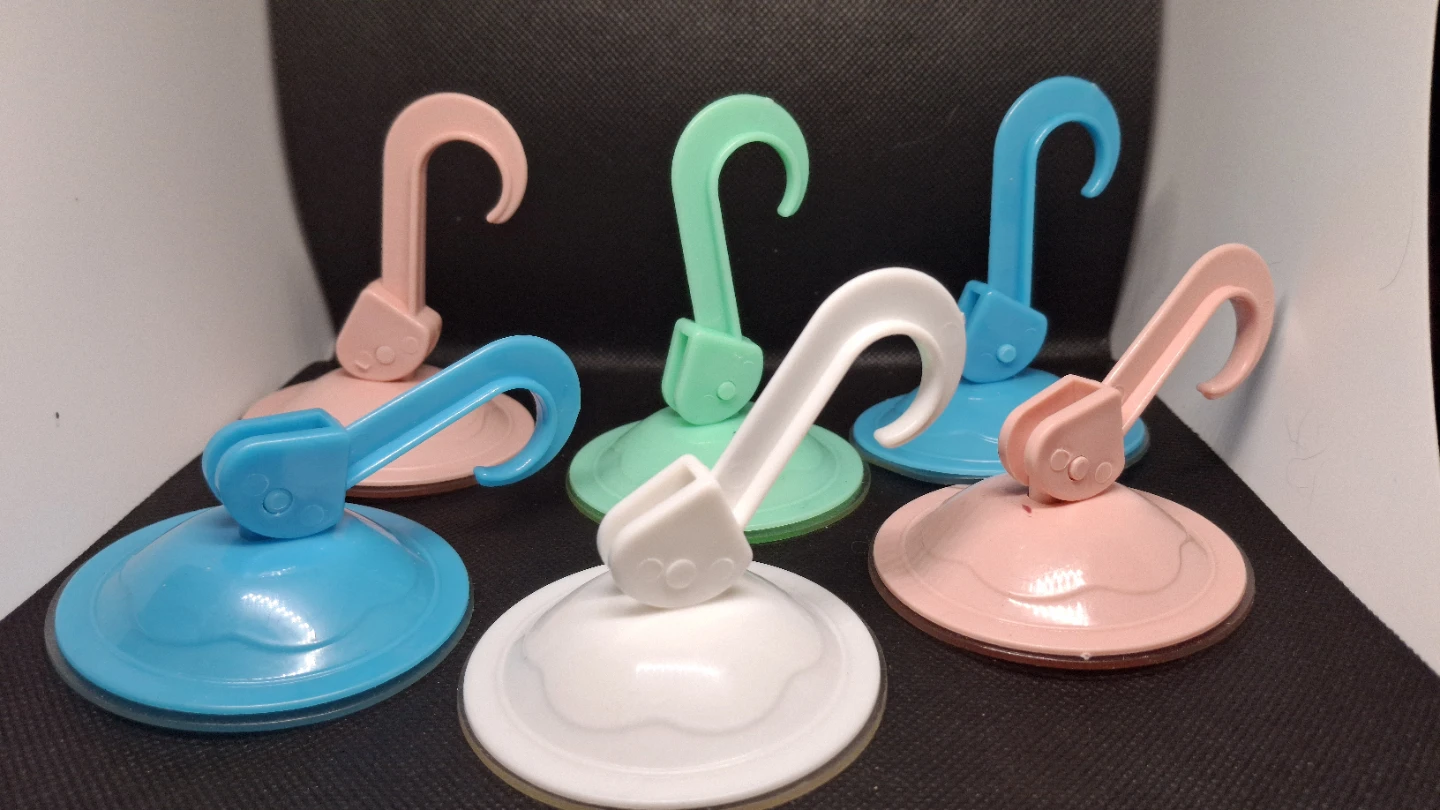 Set of 6 Suction Cup with plastic hook 🏆 - photo 3