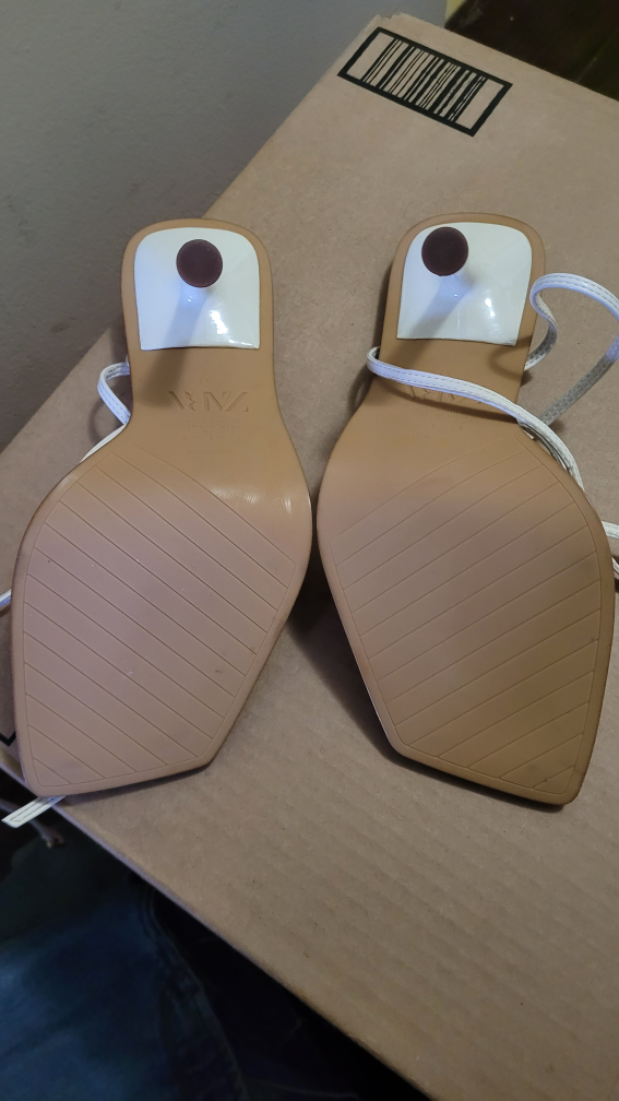 White Zara Strappy Heels - photo 2