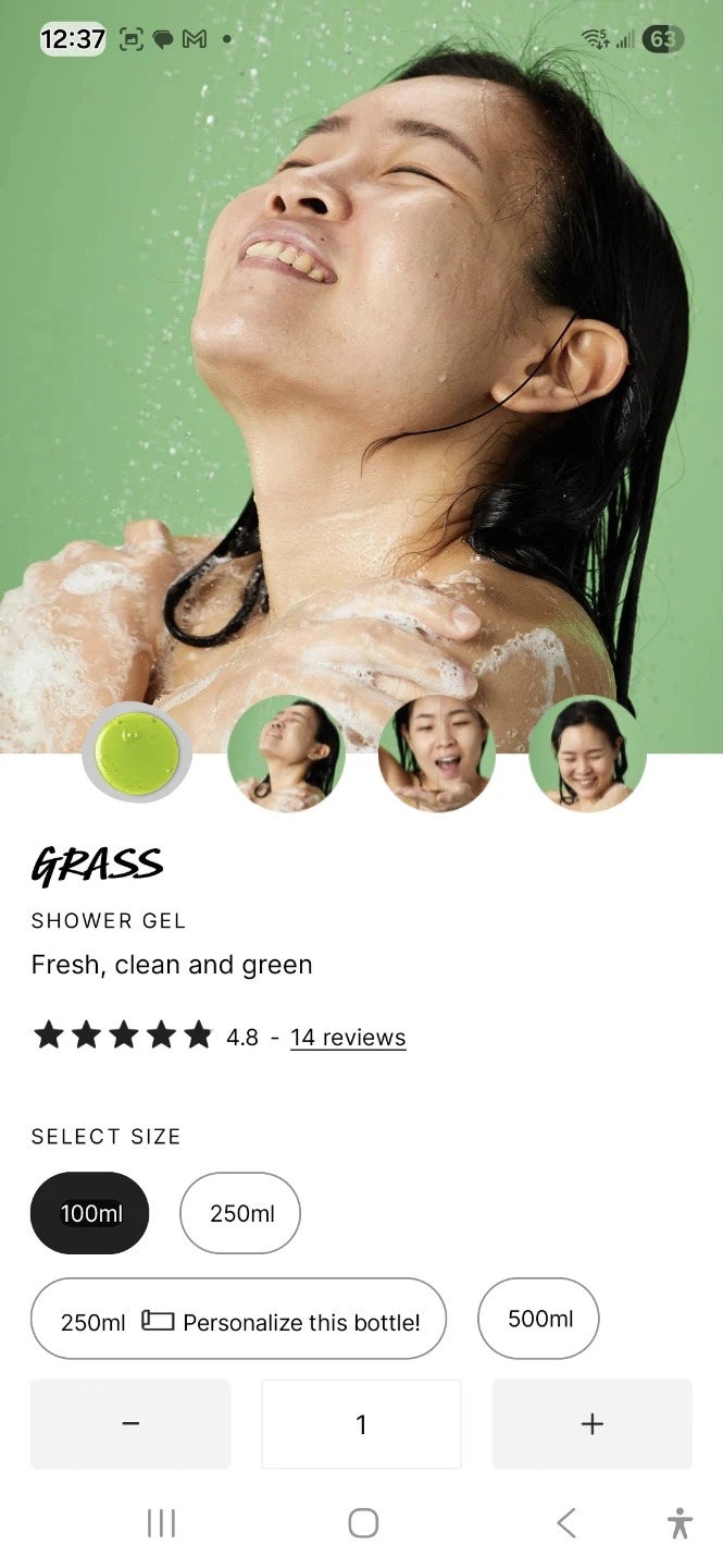 Lush Grass Shower Gel 100ml - photo 3
