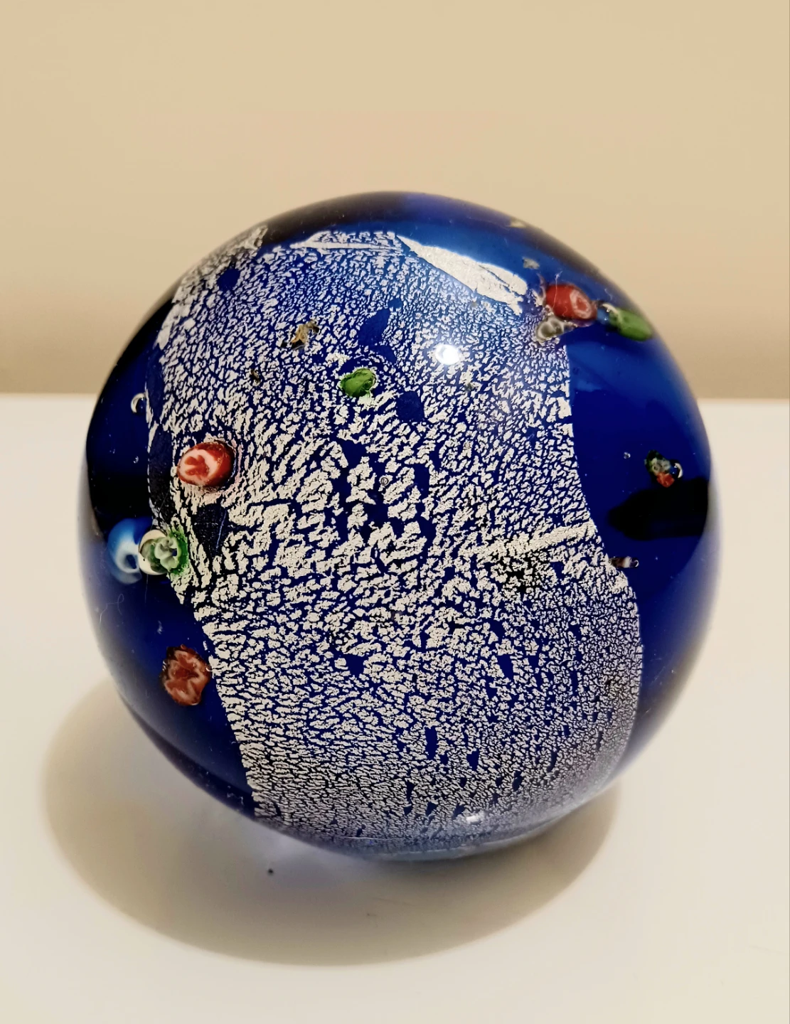 Unique Murano Crystal Art Glass Paperweight