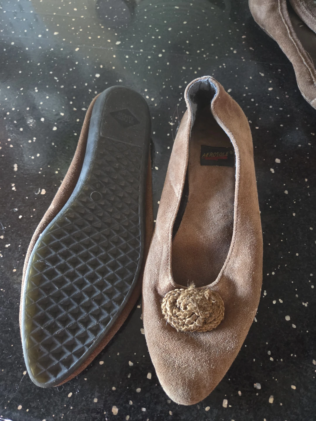 Aerosoles Brown Suede Flats