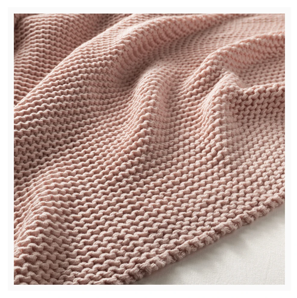 Pink Knit Throw Blanket - photo 3