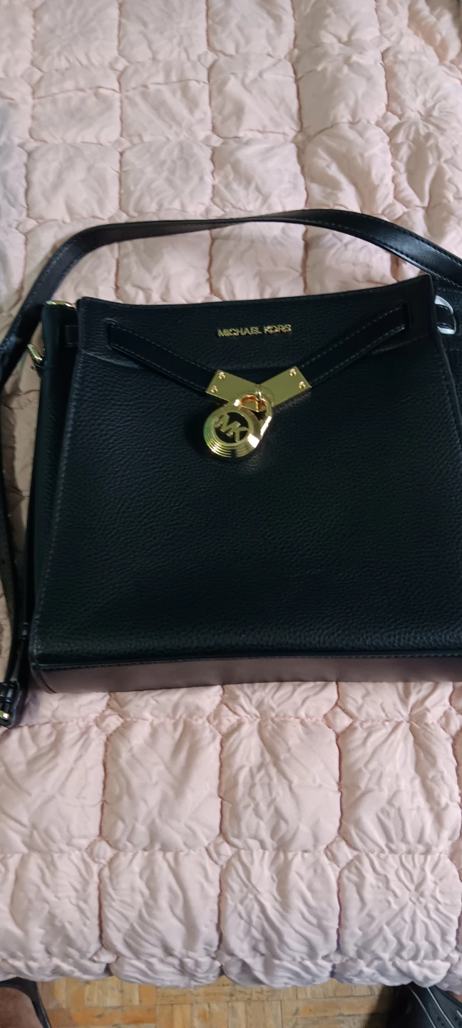 Michael Kors Black Leather Shoulder Bag