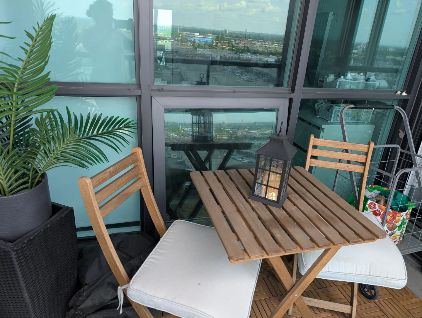 Wooden Folding Bistro Set (cushions not included) - photo 2