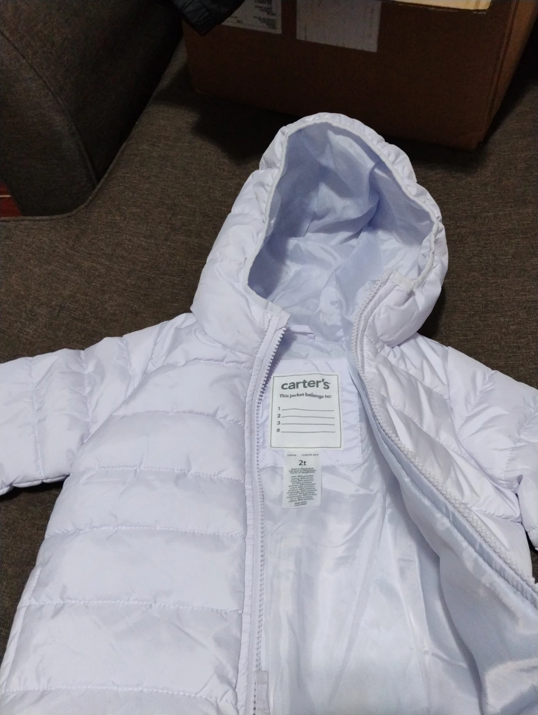 🏆"Carter's Puffer Jacket - Light purpl - photo 2