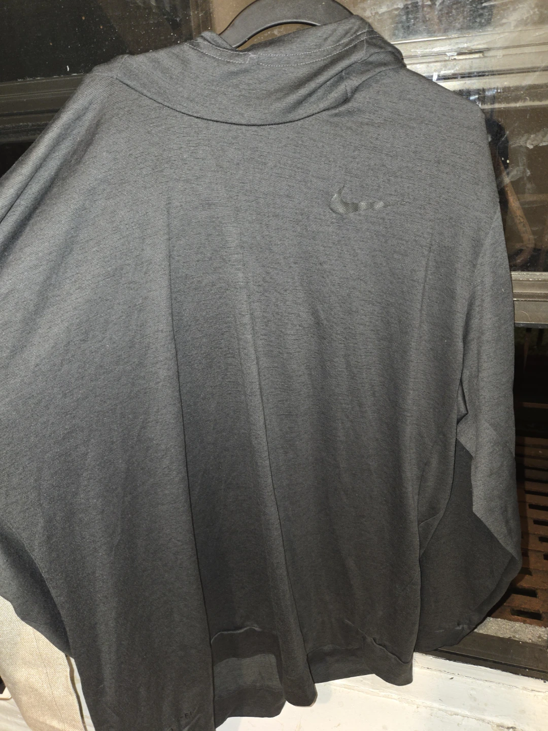 Nike Men's Dark Grey Athethic Sports Shirt w hoodie 🏆 - photo 5