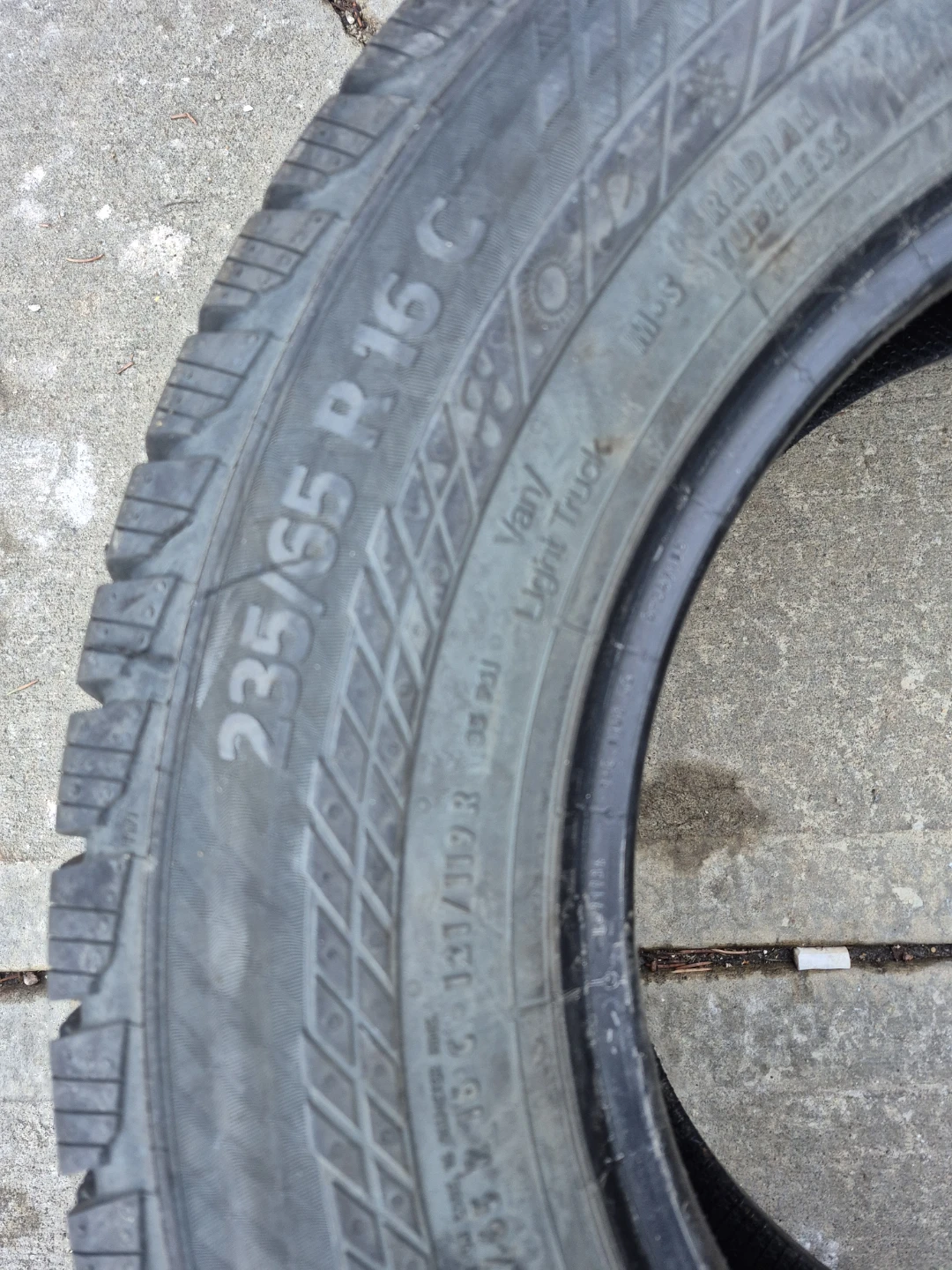 Two Continental 235/55 R16 C Van/Light Truck Tire - photo 4