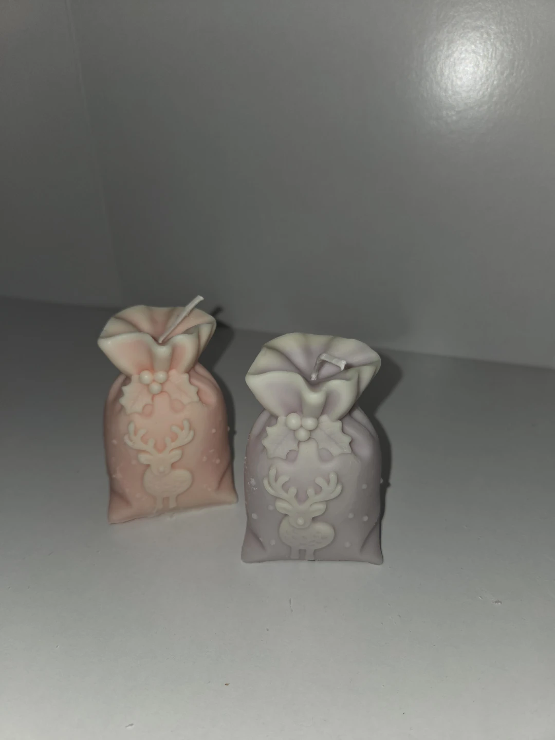 Christmas Gift Bag Candles Set of 2
