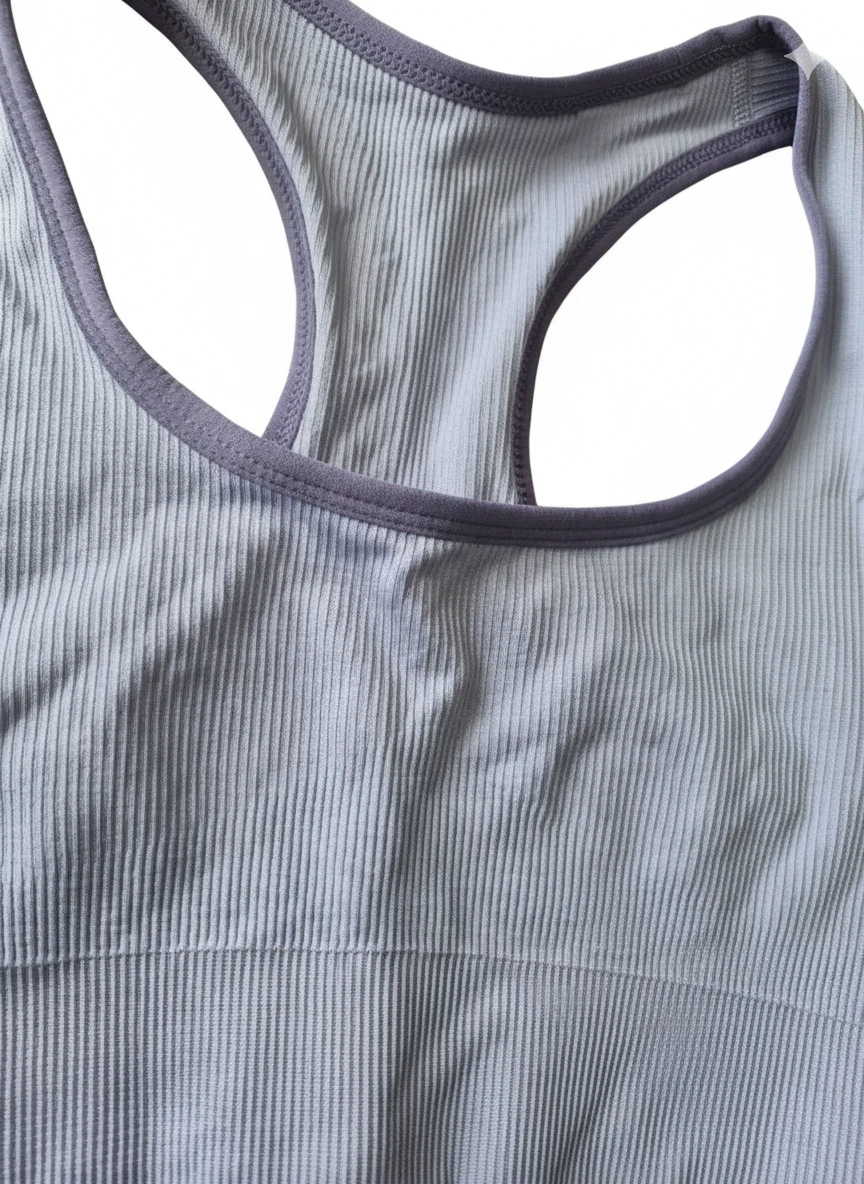 Z By Zella RIVAL 2 Toned Purple Ribbed Seamless Sports Bra NWOT🏆 - photo 4