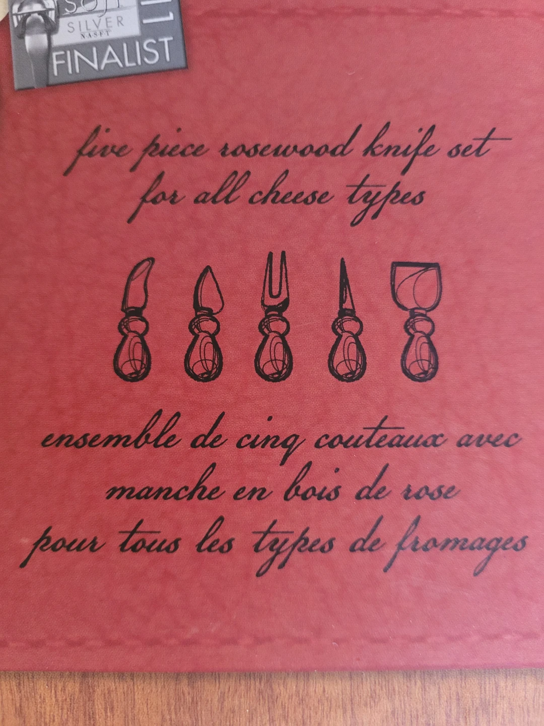 🏆Petite Maison 5-Piece Rosewood Cheese Knife Set🏆 - photo 5