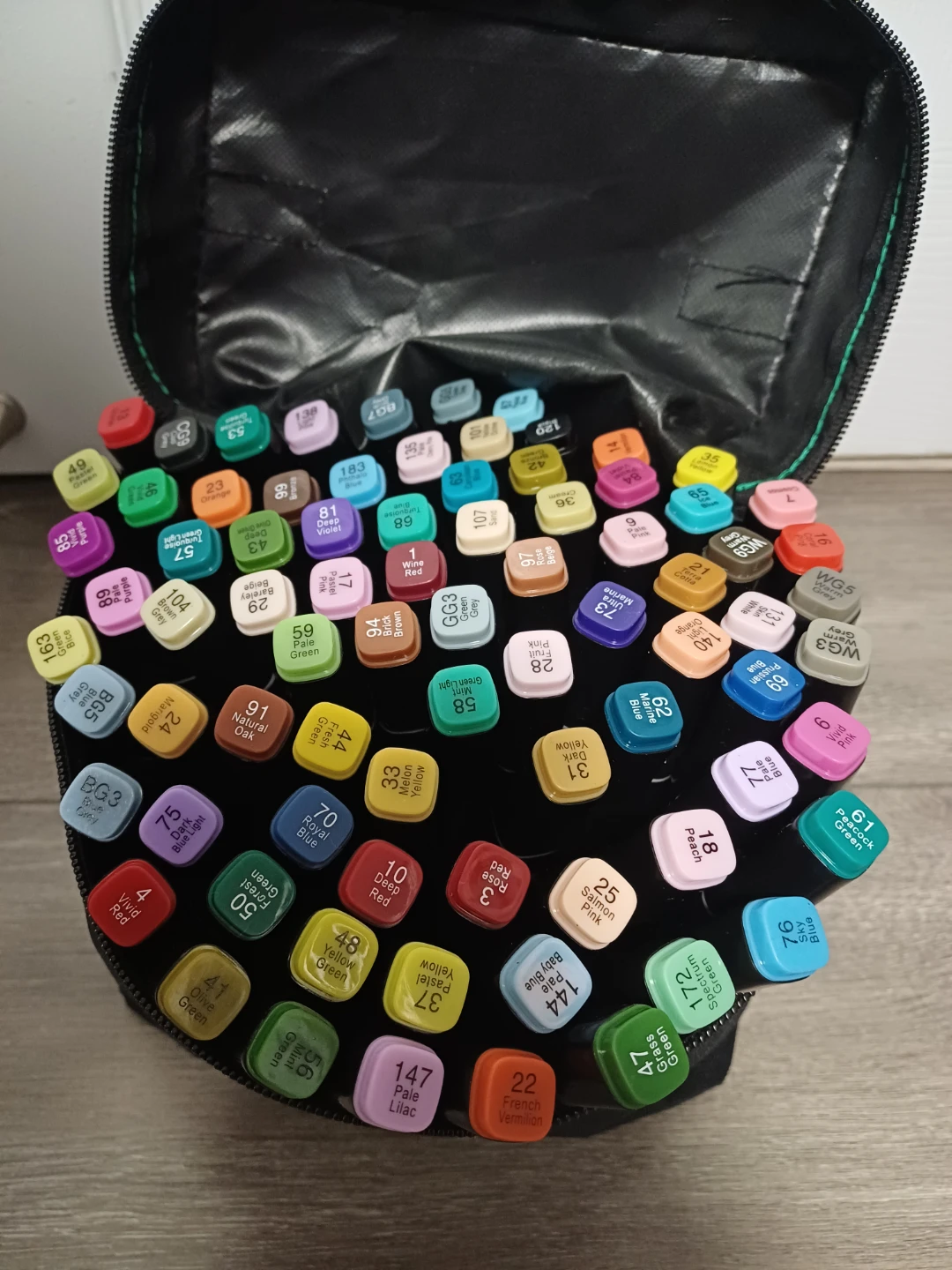 80-Pieces Simpleoa Alcohol Marker Set with Case