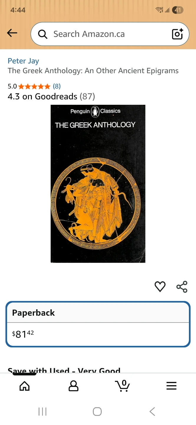 The Greek Anthology: An Other Ancient Epigrams