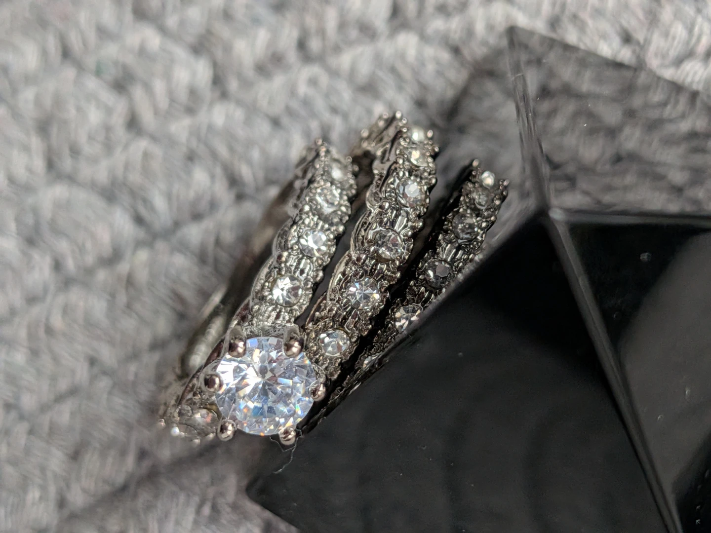 Stackable Wedding Ring Set size 6