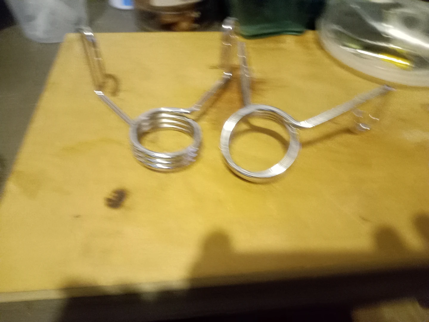 Pair of Chrome Spring Collar Clips for Barbell Weight Plates - photo 3