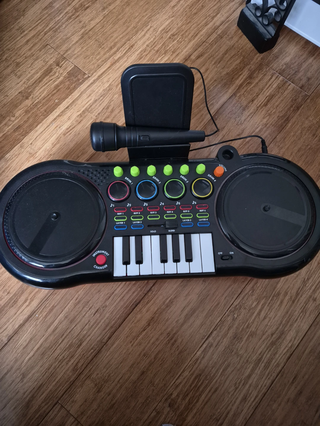 Kids DJ Mixer Keyboard with Microphone
