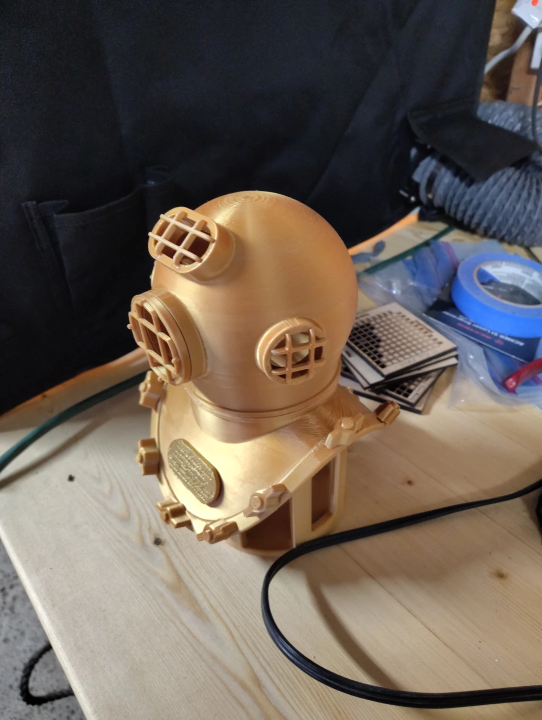 3D Printed Diving Helmet Replica - photo 2