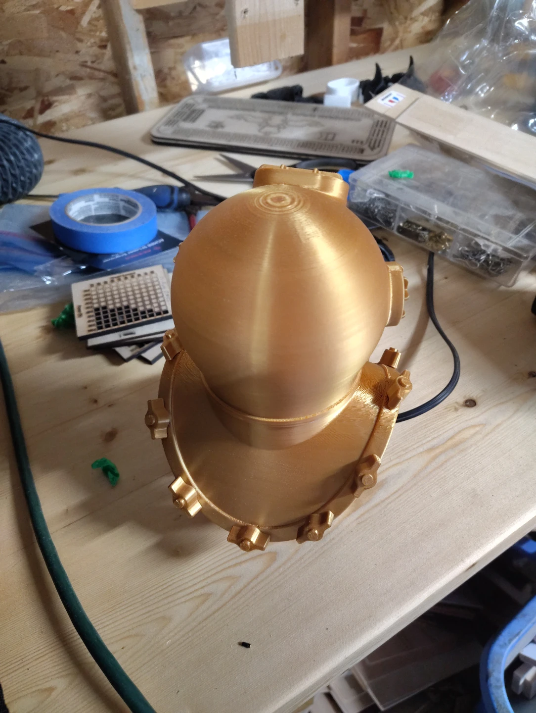 3D Printed Diving Helmet Replica - photo 4
