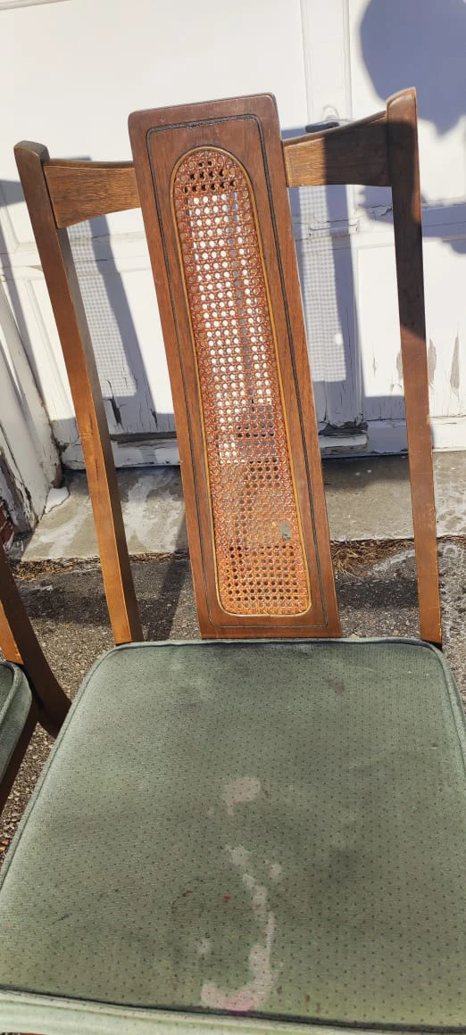 Vintage Cane Back Dining Chairs - Set of 4 - photo 5