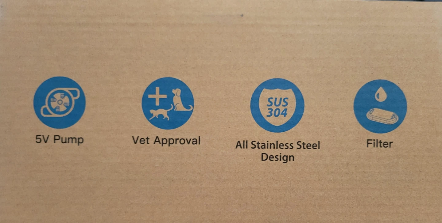 Brand New Stainless Steel Pet Water Fountain - 3.2L⛲ - photo 3