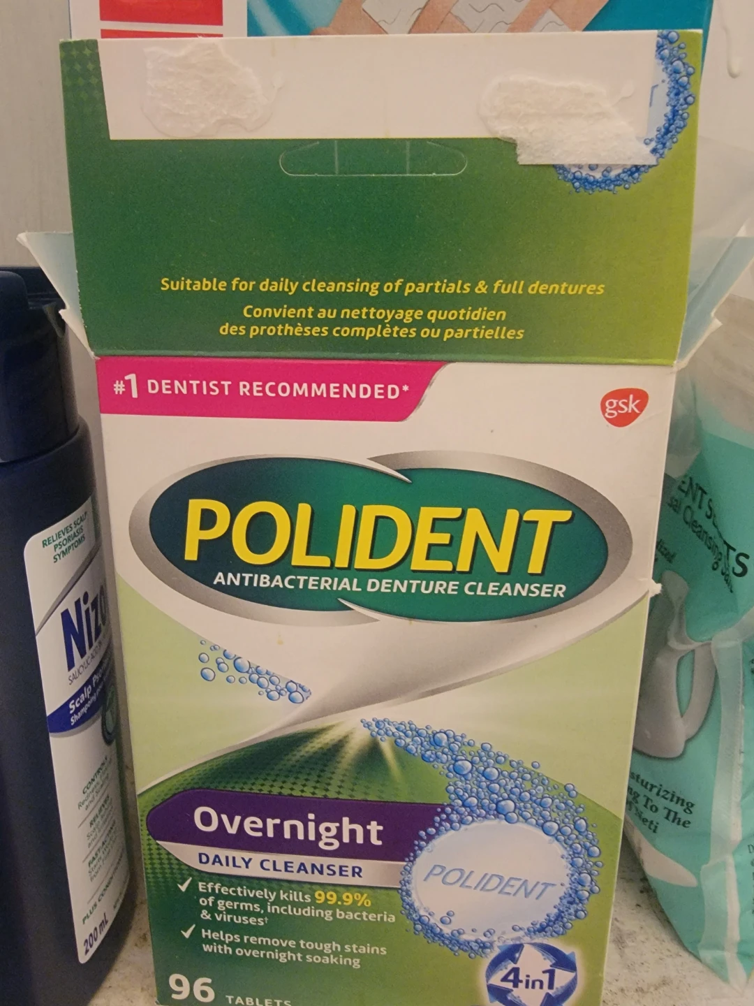 Polident denture cleaner. Clean mouth