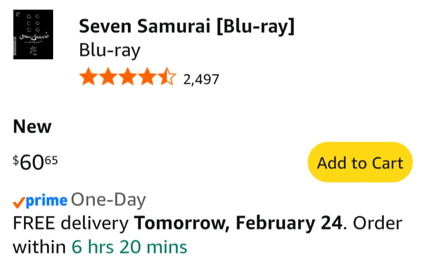Seven Samurai Criterion Blu-Ray - photo 5