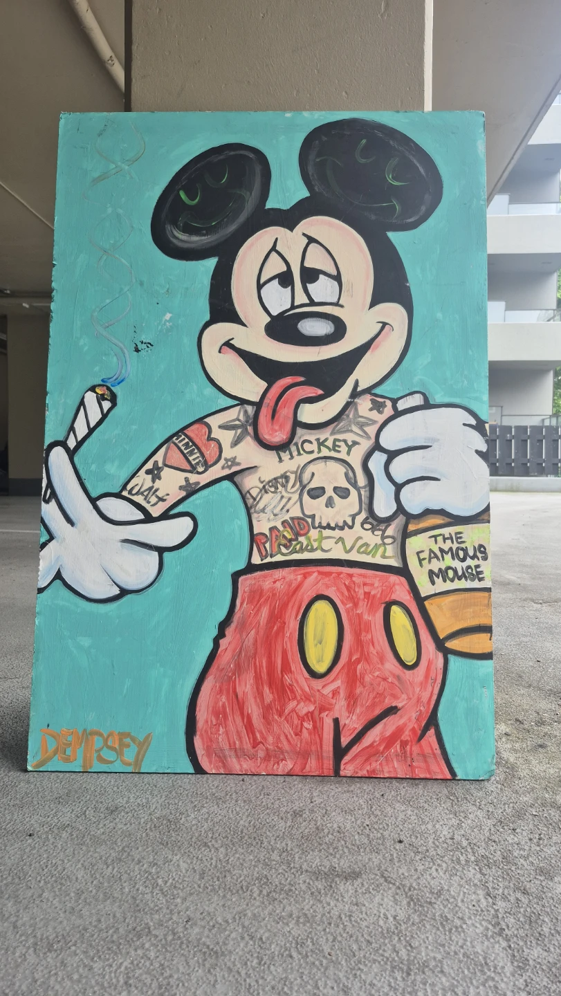 Custom Tattooed Mickey Mouse Painting - photo 2