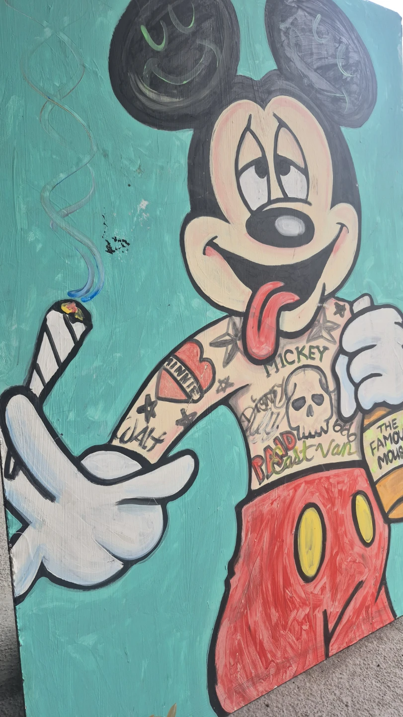 Custom Tattooed Mickey Mouse Painting - photo 3