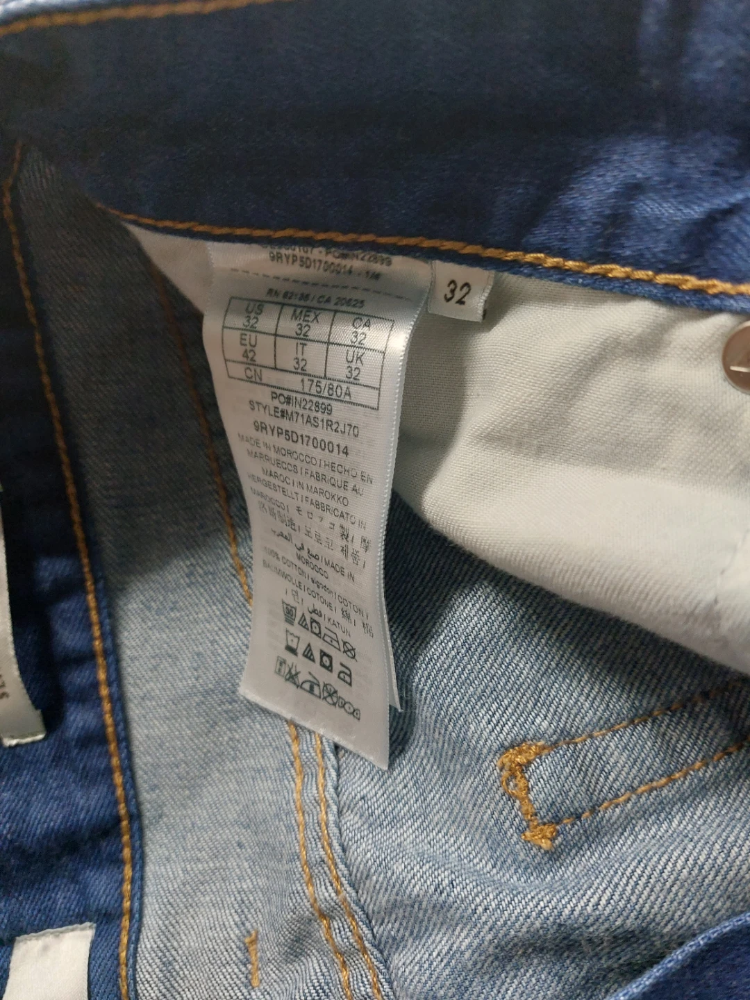 Guess Slim Straight Jeans - Blue - Size 32 - photo 2