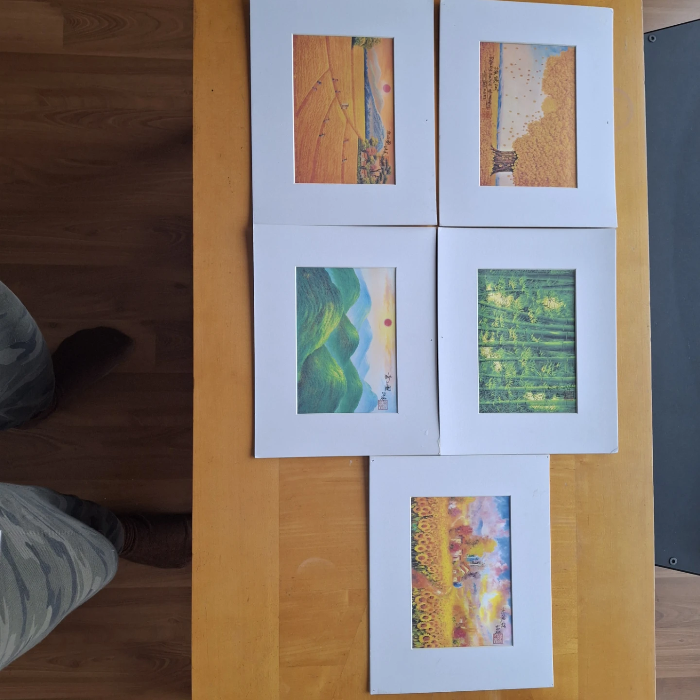 Set of 5 Art Prints - Nature Scenes