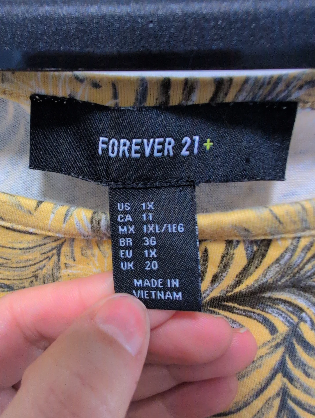 Forever 21+ Yellow Leaf Print Halter Dress - Size 1X - photo 5