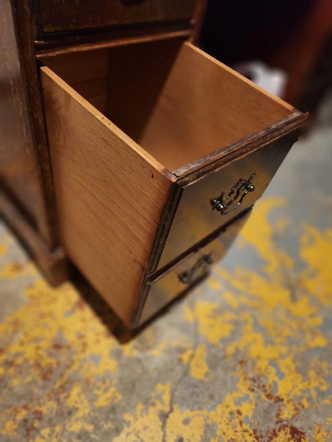 Vintage Wooden Desk with Drawers - photo 5