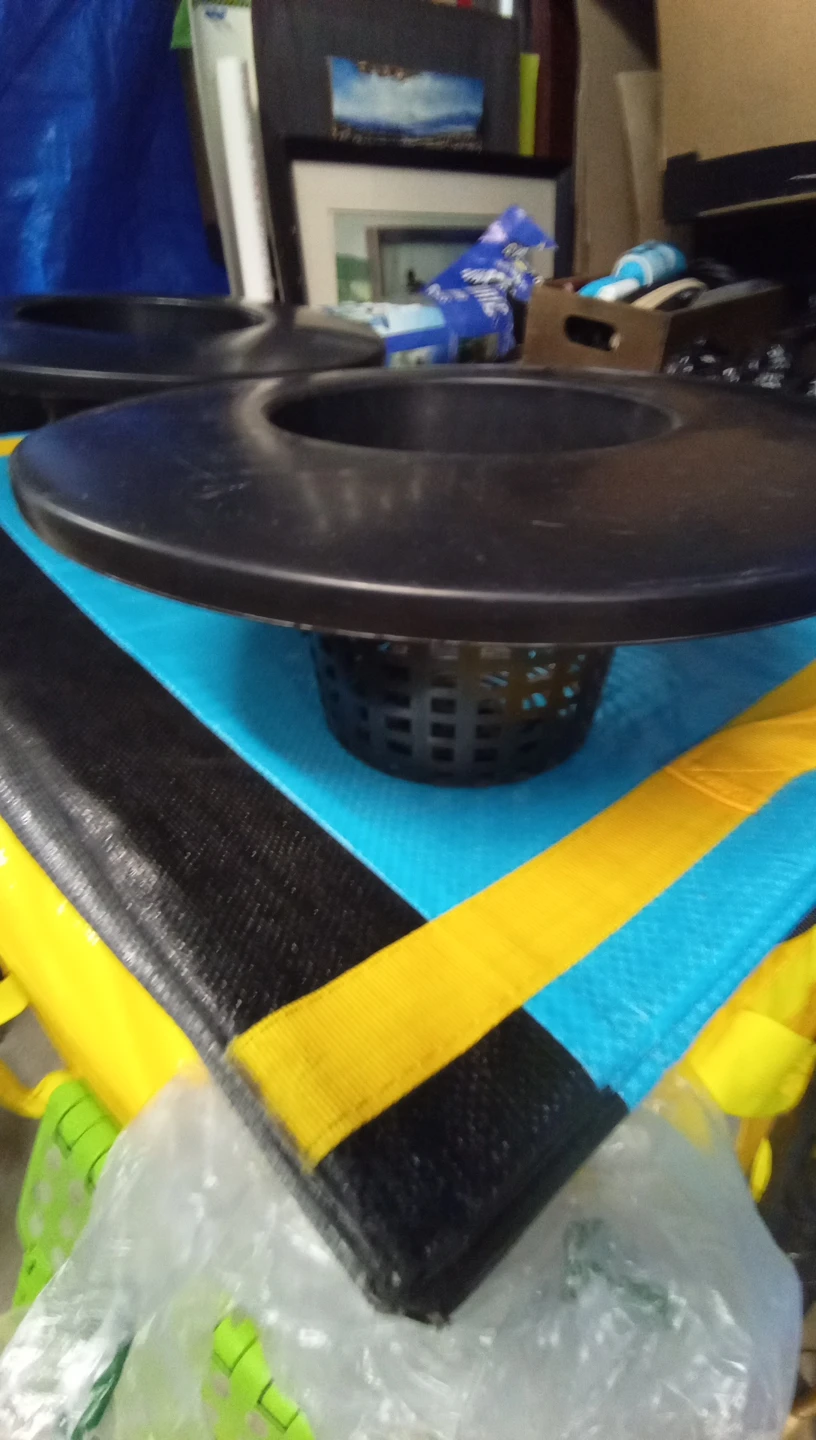 2pc Hydrofarm 6" Bucket Basket Lid HG6RDBK