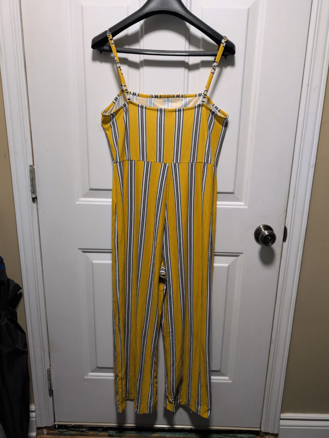 Ardene Basic Yellow Striped Jumpsuit Size L - photo 4