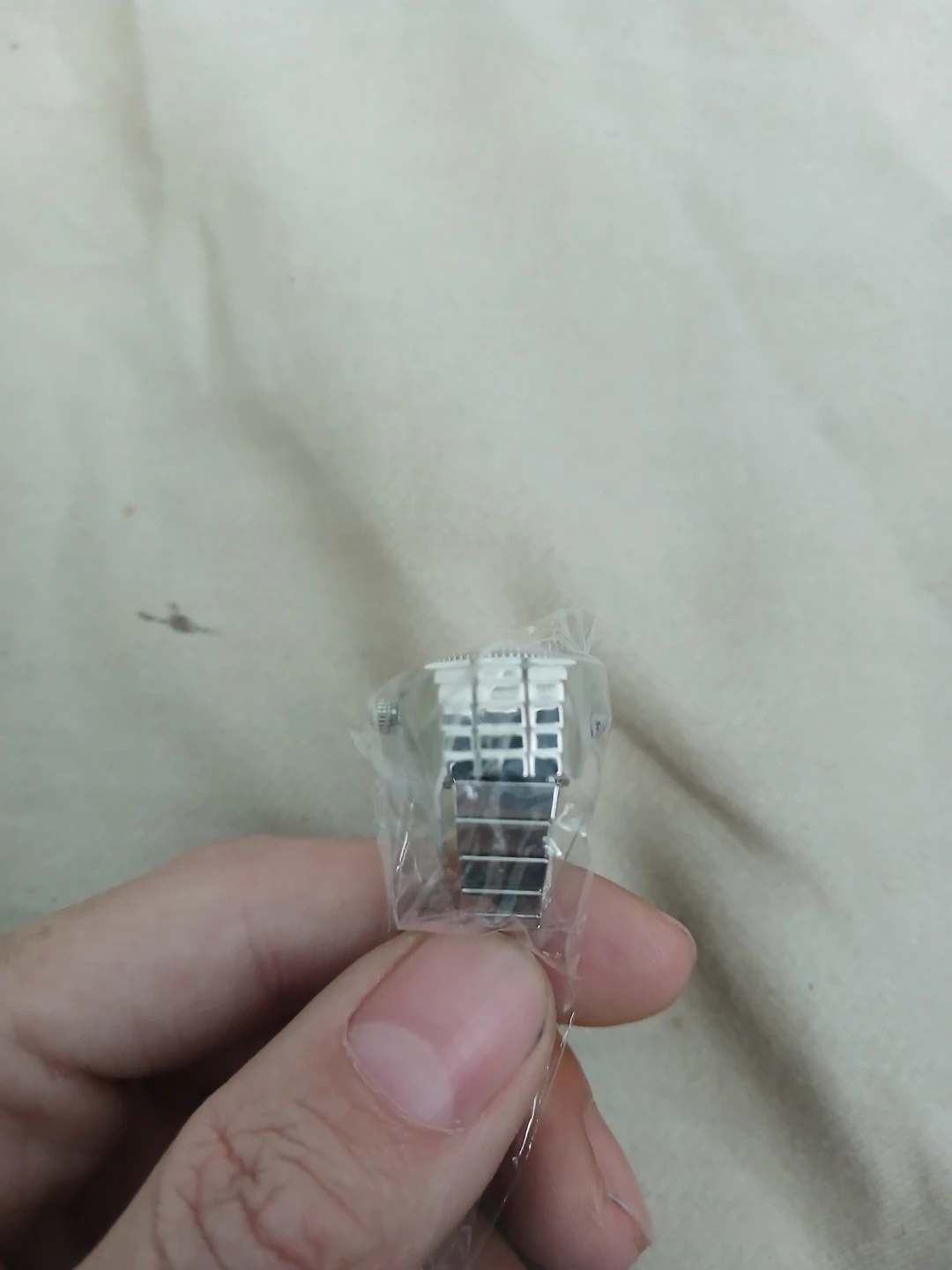 Silver Tone Quartz Ring Watch - photo 4