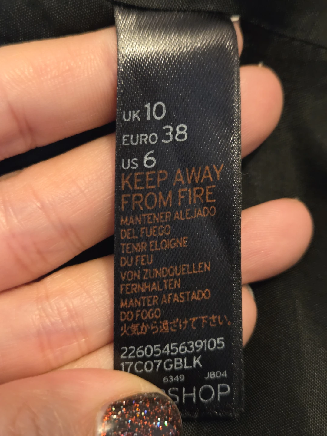 Topshop Black Blazer Jacket Size 6 - photo 4
