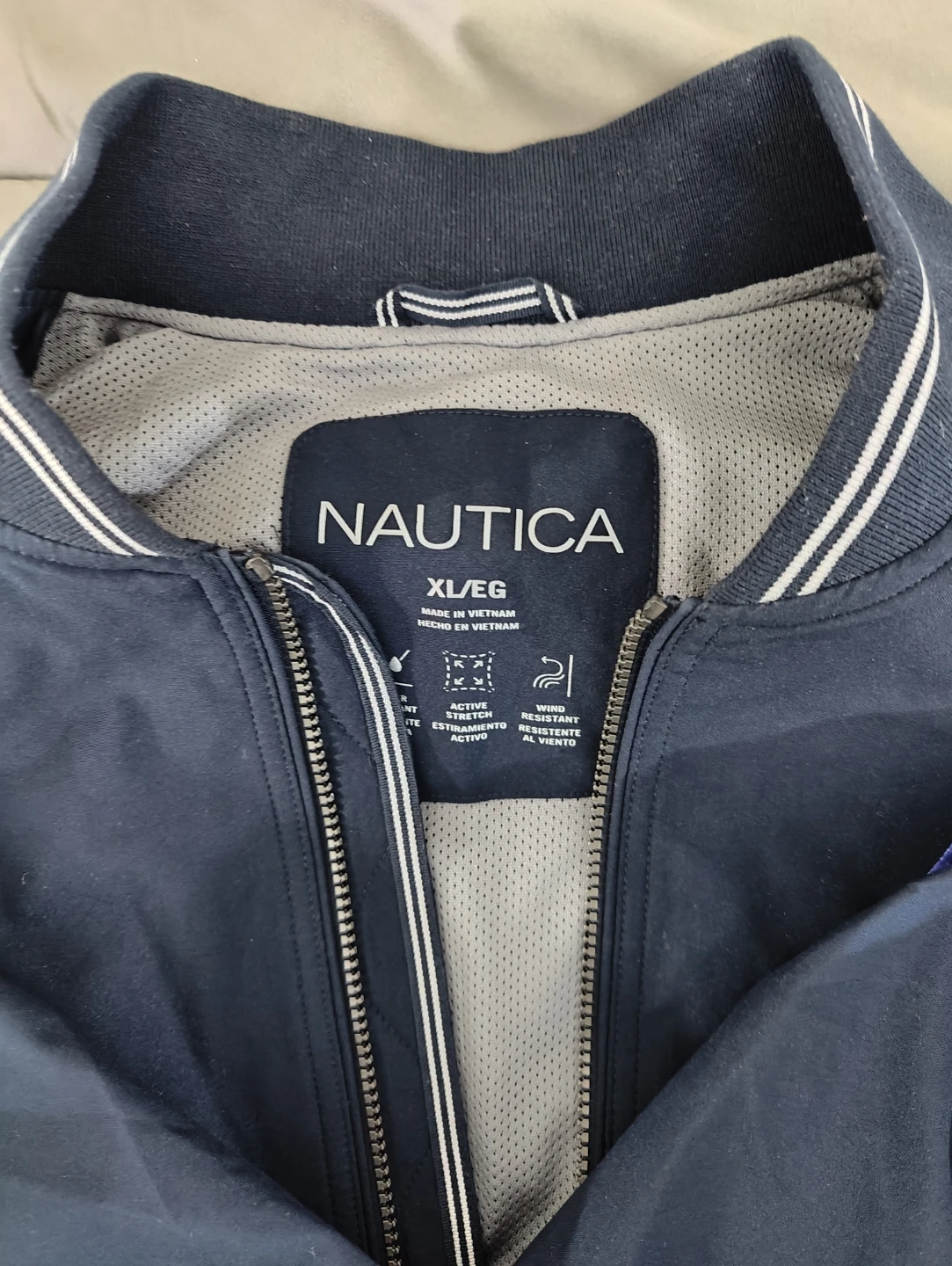 Nautica XL Navy Blue  Bomber Jacket