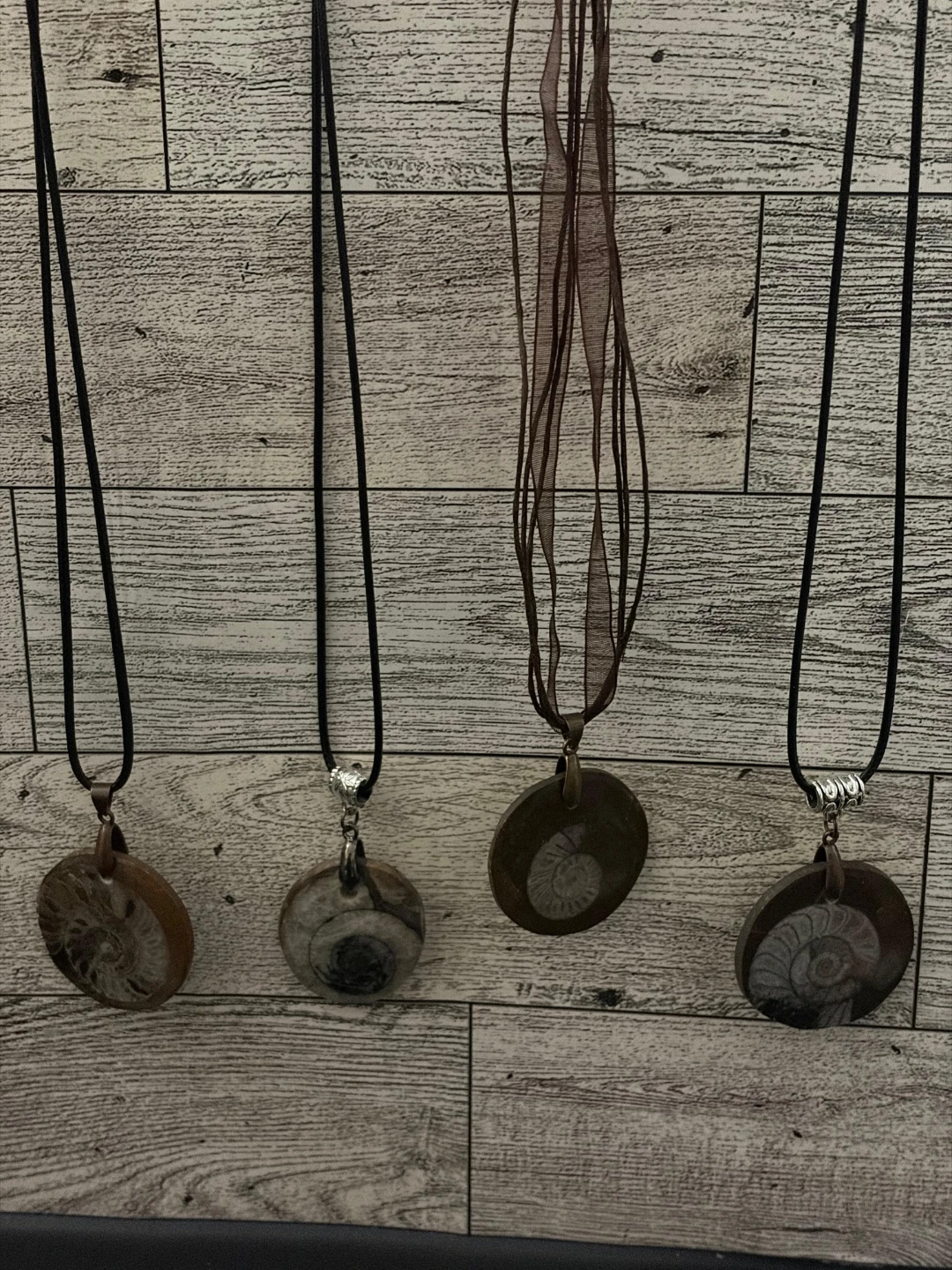 Ammonite Fossil Pendant Necklaces - photo 2