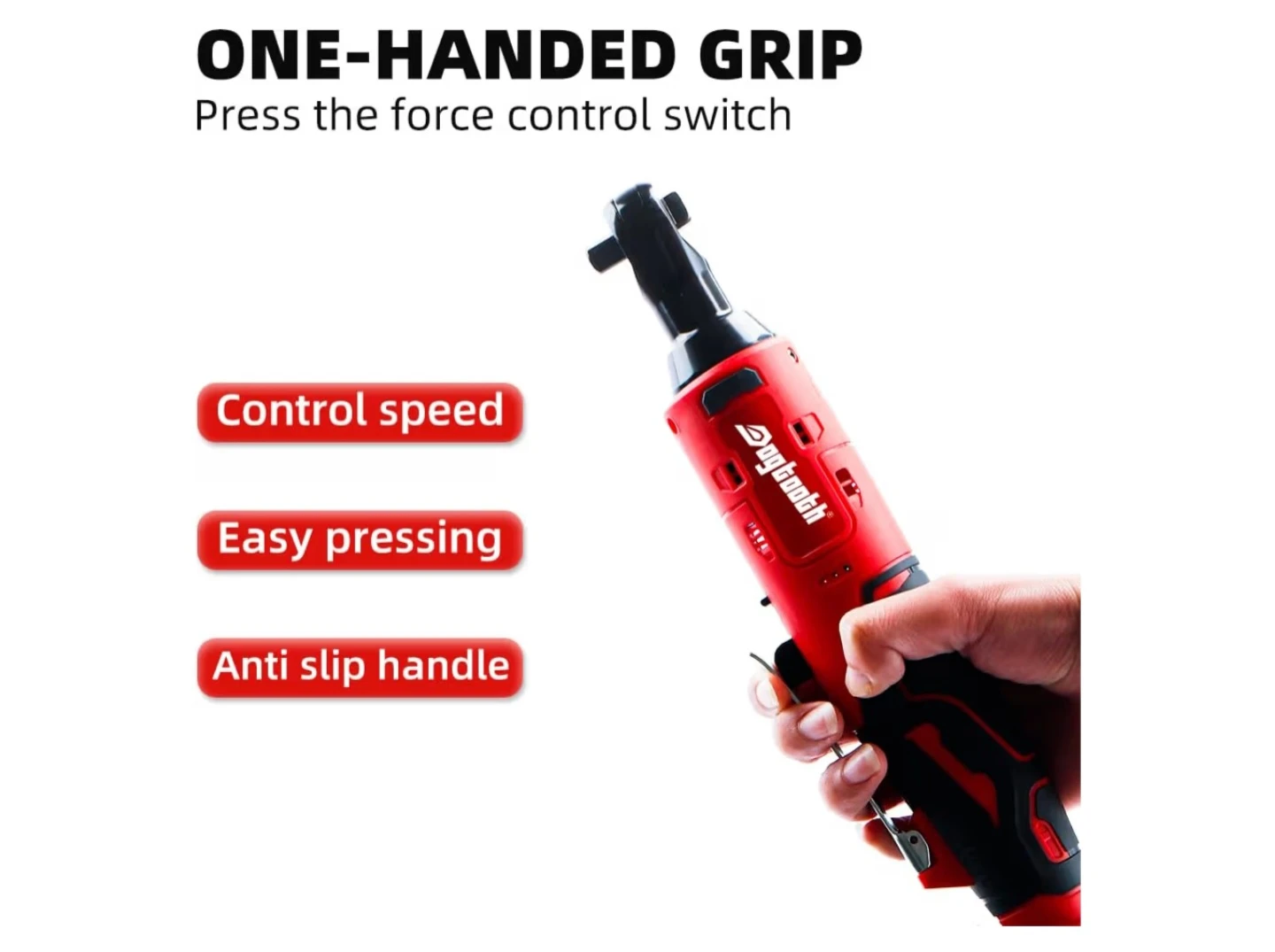Dogtooth Cordless Ratchet Wrench Kit with 2 Batteries - photo 4