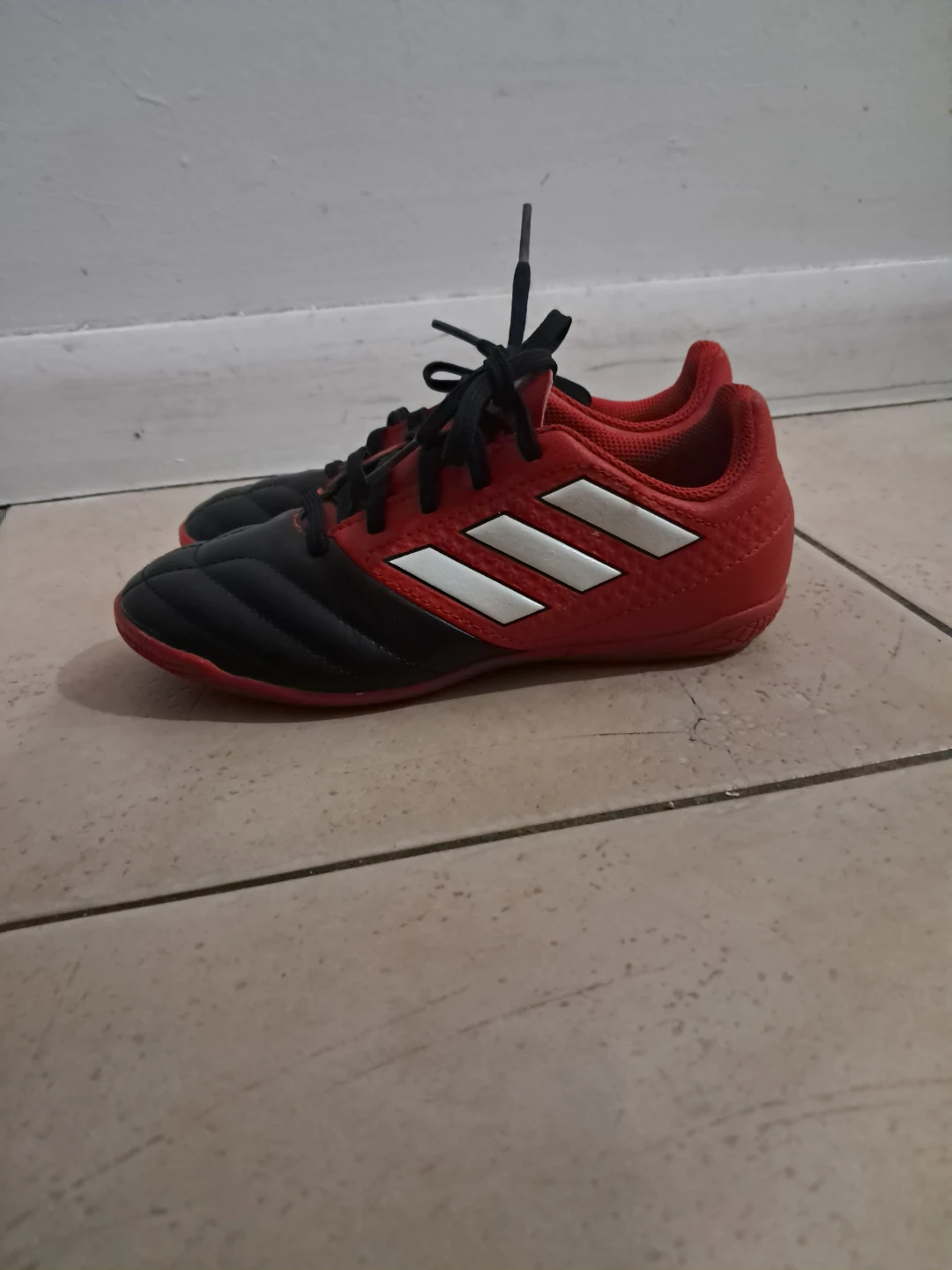 Adidas Indoor Soccer Shoes - Red & Black