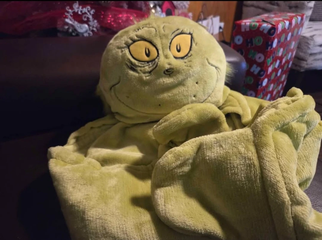 🥕The Grinch Hooded Blanket
