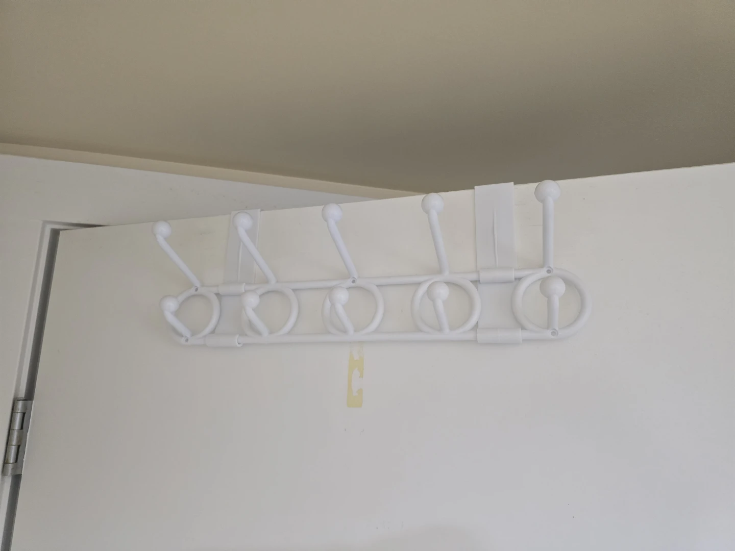 White Over-the-Door Hook Rack (Set of 2) - photo 2