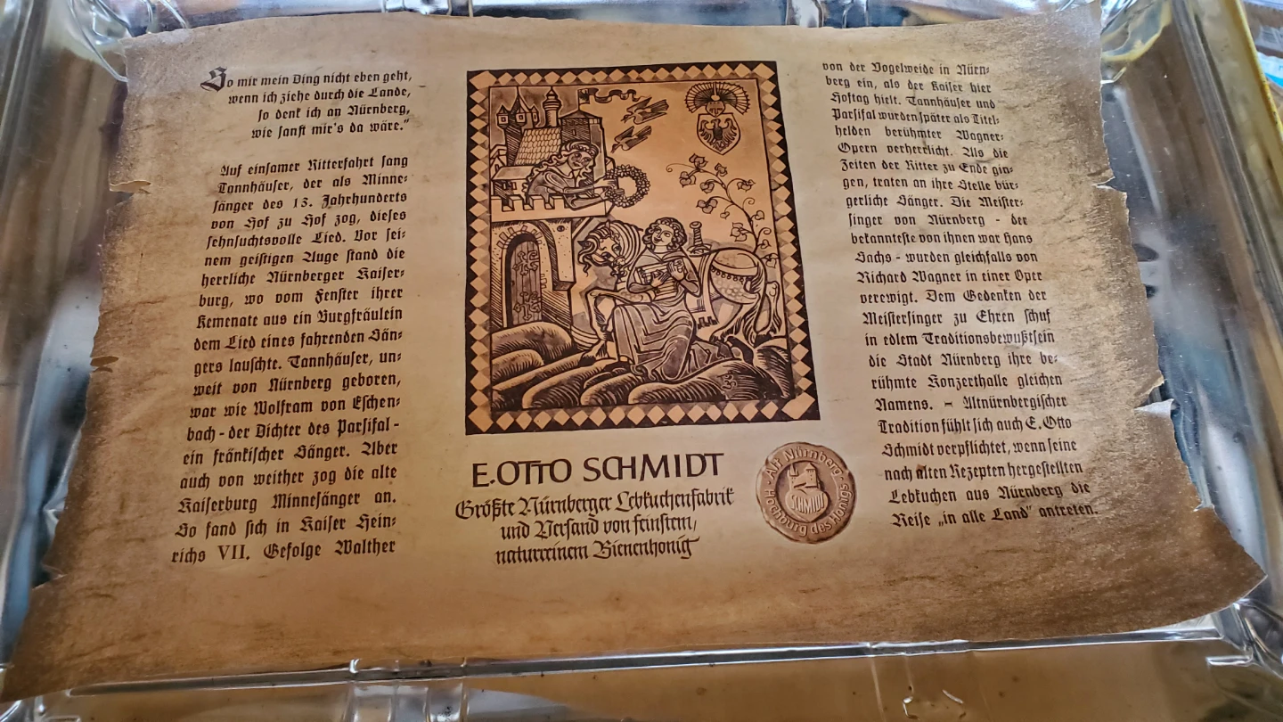 E. Otto Schmidt Nuremberg Lebkuchen Tin - photo 2