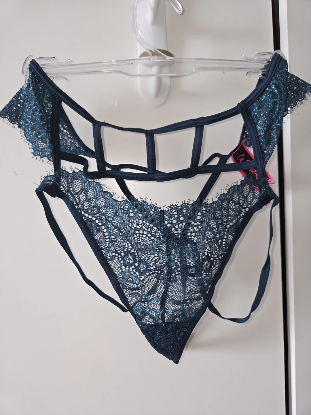 Teal Lace Lingerie Set - photo 4