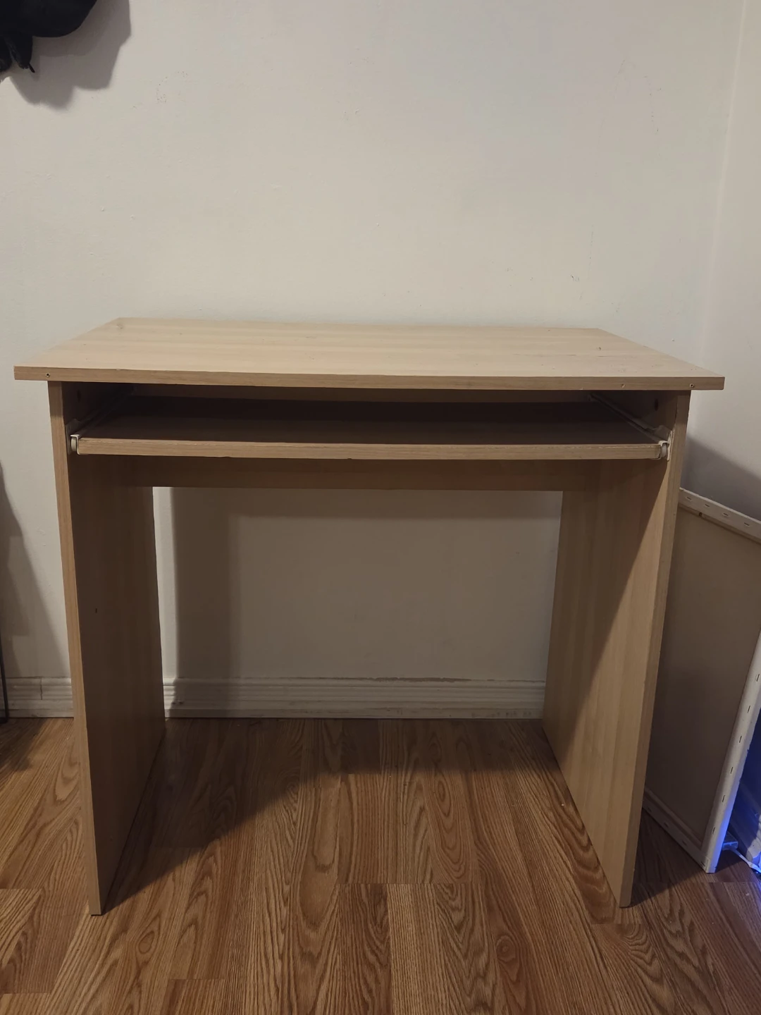 Wooden Desk with Keyboard Tray