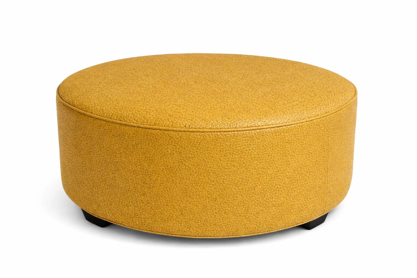 Stylus Orbut Yellow Round Ottoman