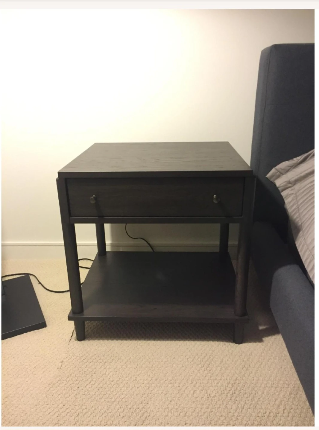 Pair of Crate & Barrel nightstands.