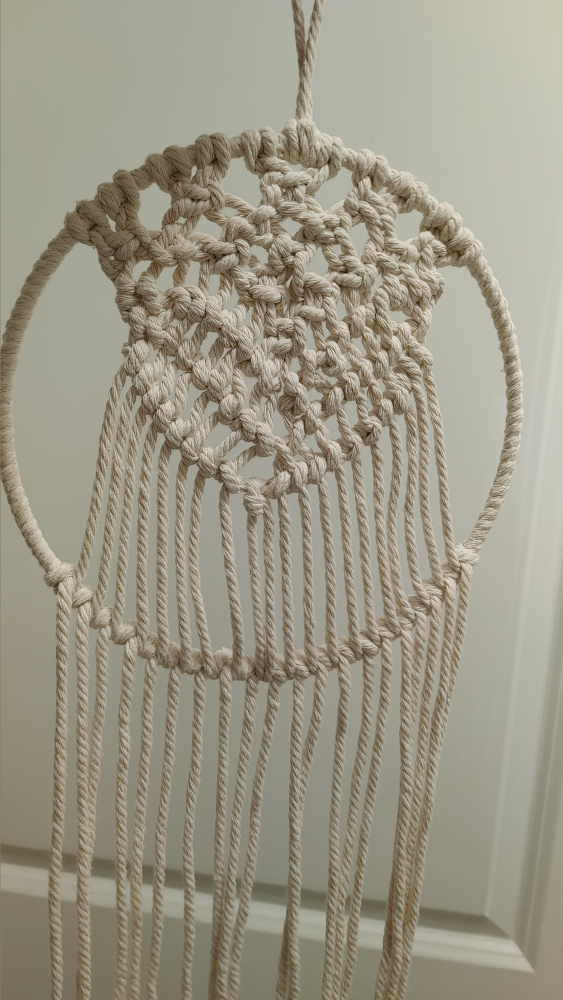 Handmade Macrame Dreamcatcher Wall Hanging