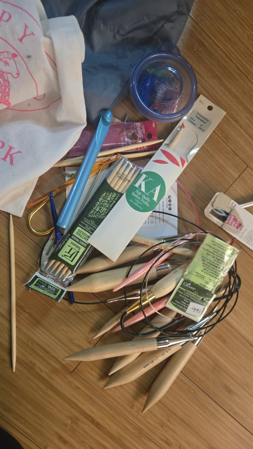 Knitting Needles and Accessories Lot